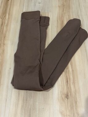 Brown Fleece Lined Tights